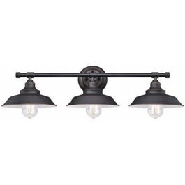 3-Light Wall Fixture, Bronze Finish