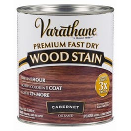 Fast Dry Interior Wood Stain, Oil-Based, Cabernet, 1-Qt.