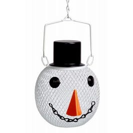 Mini Solar Snowman Bird Feeder