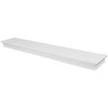 Floating Shelf, Beveled Design, White, 36-In.