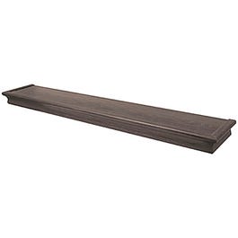 Floating Shelf, Beveled Design, Espresso, 36-In.