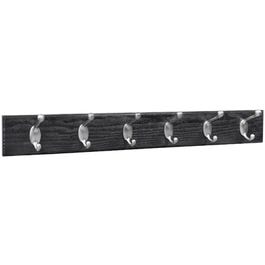 Hook Board, Black & Satin, 27-In.