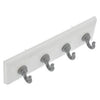 Large Key Rail, White & Silver