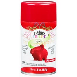 Craft Paint, Apple Orchard Red Gloss, 3-oz. Aerosol