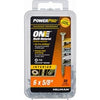 Power Pro One Interior Screws, Flat Head, Zinc-Plated, #6 x 5/8-In., 50-Pk.