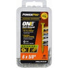 Power Pro One Exterior Screws, Flat Head, Bronze Epoxy Coated, #6 x 5/8-In., 50-Pk.