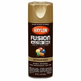 Fusion All-In-One Spray Paint + Primer, Gold Metallic, 12-oz.