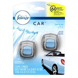 Car Vent Deodorizer Clip, Linen & Sky Scent, 2-Ct.