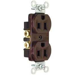 Legrand Trademaster Duplex GFCI Outlet, Brown, 125-Volt, 15-Amp