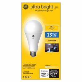 LED Light Bulb, A23, Frosted Soft White, 2500 Lumens, 23-Watts