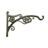 Plant Bracket, Hanging, Antique Gold Aluminum, 9-In.