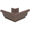 Gutter Outside Mitre, Brown Aluminum, 5-In.