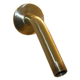 1/2-Inch Male Pipe Thread x 6-Inch Polished Brass Shower Arm & Flange