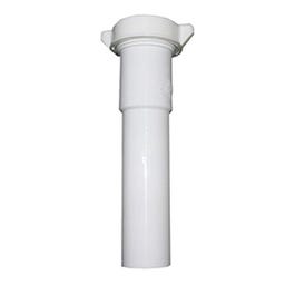 Lavatory/Kitchen Drain Extension Tube, White PVC