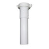 Lavatory Drain Extension, White PVC, 1-1/4-In. Tube x 12-In.