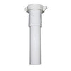 Lavatory/Kitchen Drain Extension Tube, White PVC, 8-In.