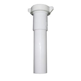 Lavatory/Kitchen Drain Extension Tube, White PVC, 8-In.