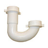 Lavatory/Kitchen Wall Drain J-Bend, White PVC