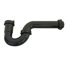 P-Trap, Black Plastic, 1.5-In.