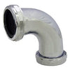 Pipe Fitting, Ell, 90-Degree, Slip Joint Elbow Ends, Chrome-Plated Brass, 1.5-In.