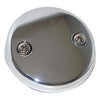 Bathtub Drain Waste/Overflow Face Plate, Universal, Chrome