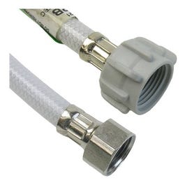 Poly Toilet Connector, Flexible, 1/2 IP x 7/8 Ballcock x 16-In.