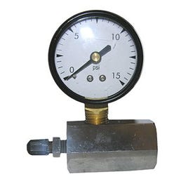 Gas Test Gauge, 0 to 15 PSI