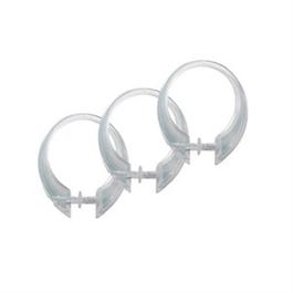 Button-Up Shower Curtain Hook, Clear, 12-Pk.