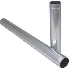 Galvanized Furnace Pipe, 30-Gauge, 6 x 24-In.