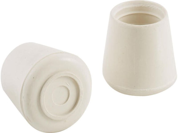 Shepherd Hardware 3/4-Inch Inside Diameter Rubber Leg Tips, 4-Pack, White