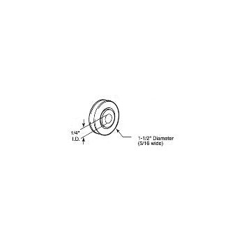 PrimeLine/SlideCo D1503 Glsdor Bot Mt 1 1/2strl