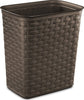 WASTEBASKET 3.4 GAL ESPRESSO WEAVE