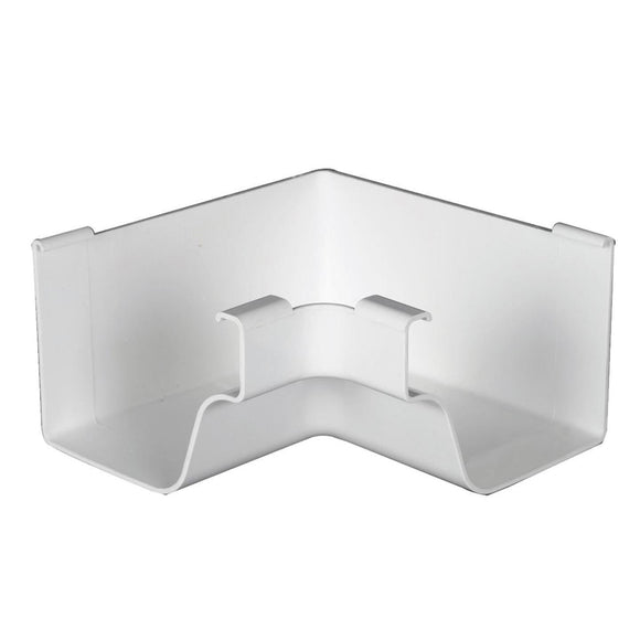 Amerimax 5 In. Traditional K-Style White Vinyl Gutter Inside Miter