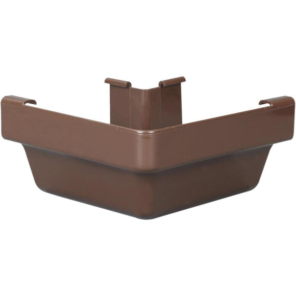 Amerimax 5 In. Traditional K-Style Brown Vinyl Gutter Outside Miter