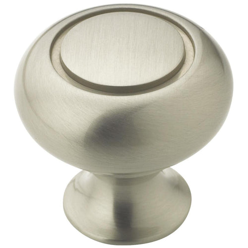 Amerock Allison Satin Nickel 1-1/4 In. Cabinet Knob