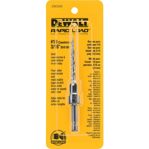 DeWalt #10 - 3/16 In. Fine Rapid Load Wood Countersink