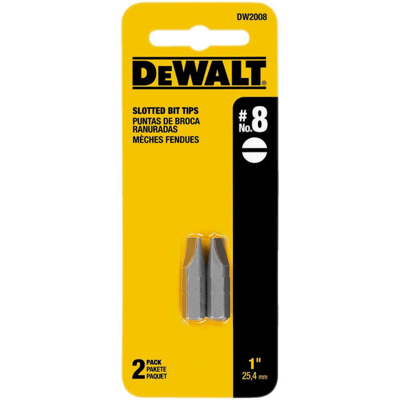 DeWalt Slotted #8 1 In. Insert Screwdriver Bit