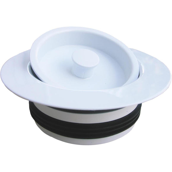 Lasco White PVC Disposer Flange and Stopper