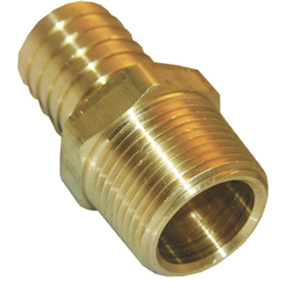 Lasco 1/2 In. MPT x 5/8 In. Brass Hose Barb Adapter