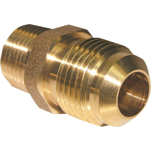 Lasco 1/2 In. M x 3/8 In. MPT Brass Flare Adapter