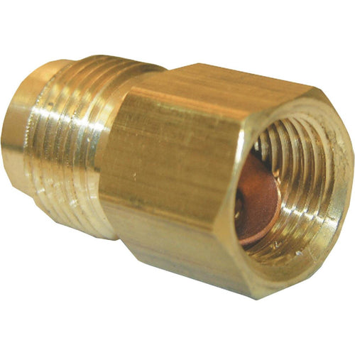 Lasco 3/8 In. F x 1/2 In. M Brass Flare Adapter