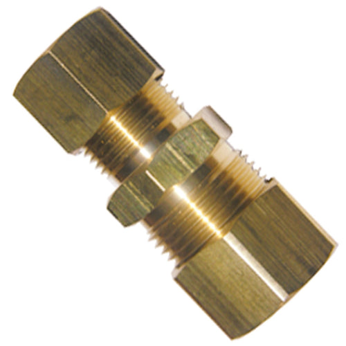 Lasco 1/2 In. x 3/8 In. Brass Reducing Compression Union