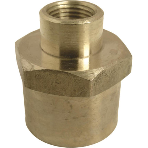 Lasco 1/2 In. FPT x 1/8 In. FPT Yellow Brass Reducing Coupling