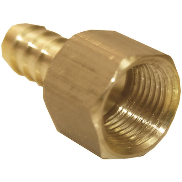 Lasco 3/8 In. FPT x 3/8 In. Brass Hose Barb Adapter