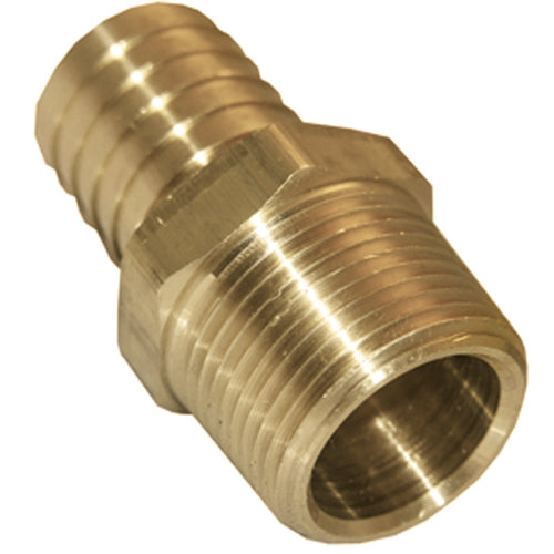 Lasco 1/8 In. MPT x 3/16 In. Brass Hose Barb Adapter