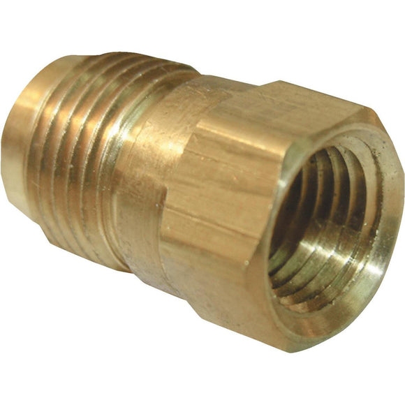 Lasco 3/8 In. M x 1/4 In. FPT Brass Flare Adapter