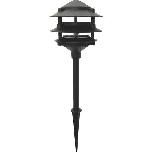 Moonrays Incandescent Black 3-Tier Landscape Stake Light