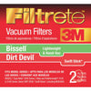 3M Filtrete Standard Bissell Easy Mate/Dirt Devil Swift Stick Vacuum Filter (2-Pack)