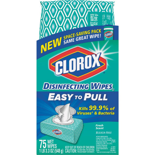 Clorox Fresh Scent Disinfecting Cleaning Wipes Flexpack (75-Count)