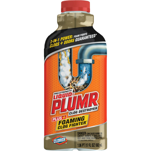 Liquid-Plumr Slow Flow Fighter 17 Oz. Foaming Liquid Drain Opener & Cleaner